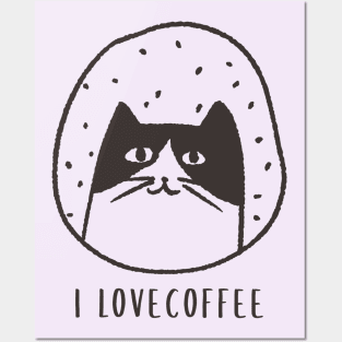 I love coffee Posters and Art